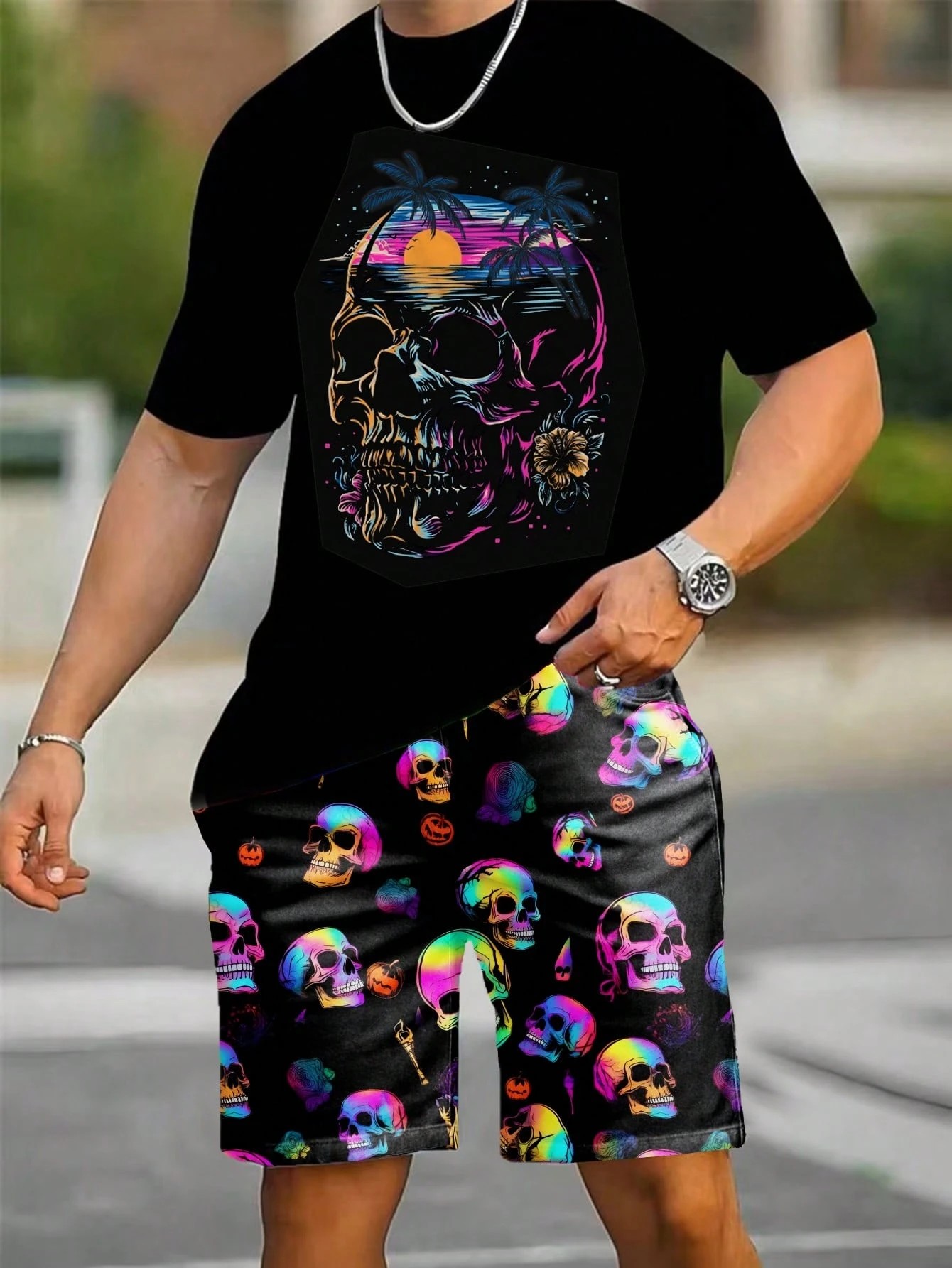 2026 Summer New Men's Short-Sl - Street Summer Fashion 评论和价格