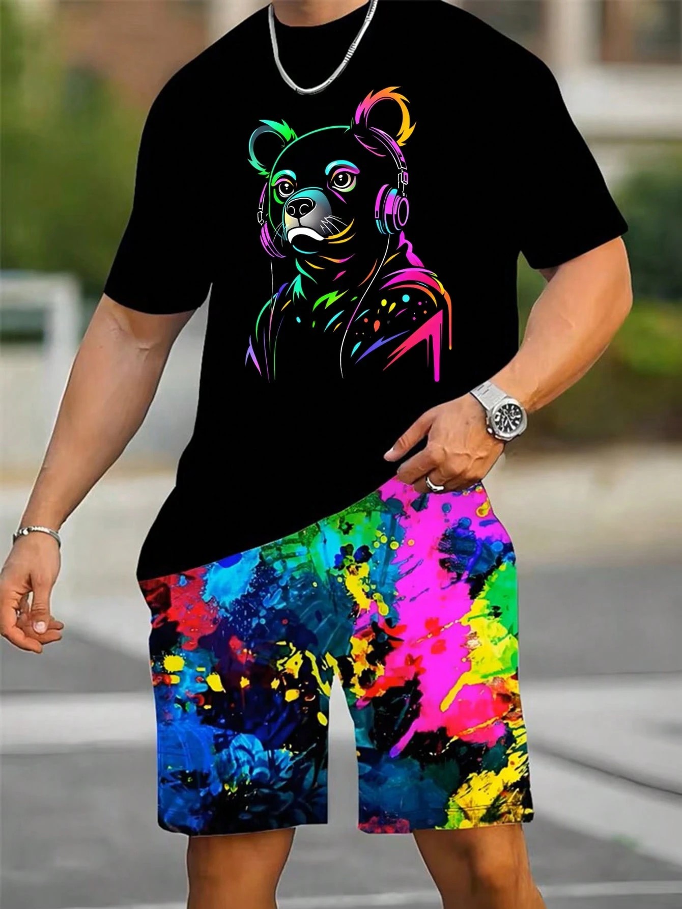 2026 Summer New Men's Short-Sl - Street Summer Fashion 评论和价格