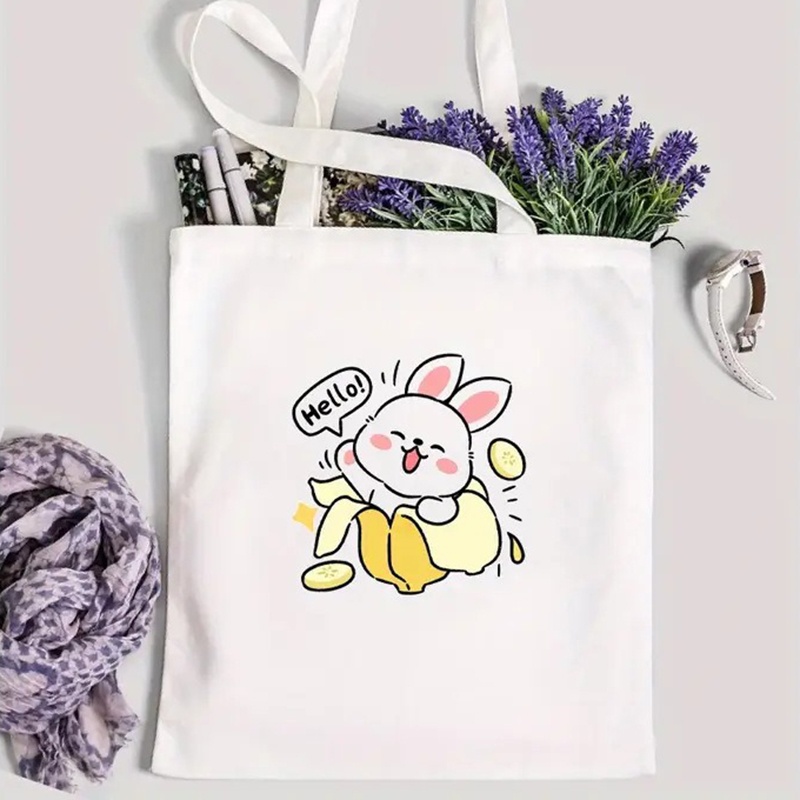 Cute Panda Print Canvas Tote B - Tote Bag Canvas Print 评论和价格
