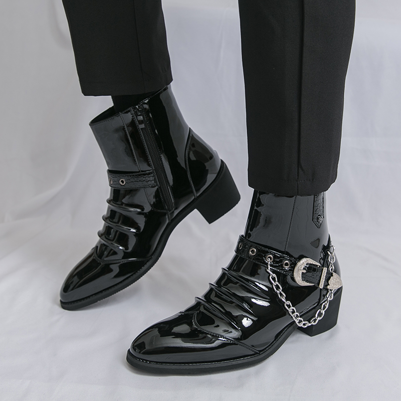 Fashion Side Zipper High Top M - Street Fashion Brand 评论和价格