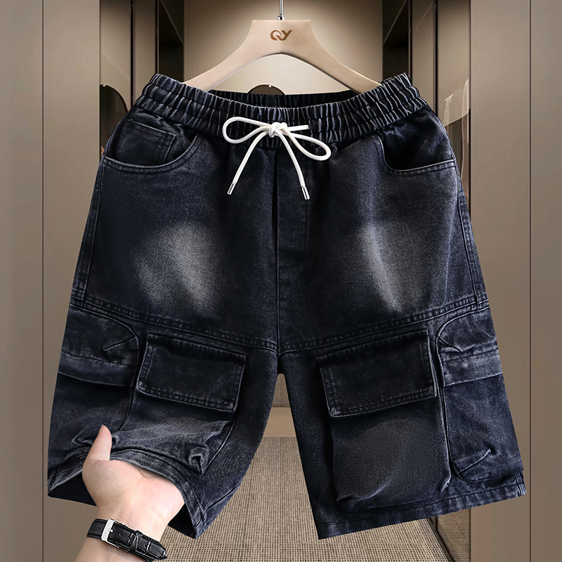Men's Cargo Shorts New Summer  - Street Fashion Jeans 评论和价格