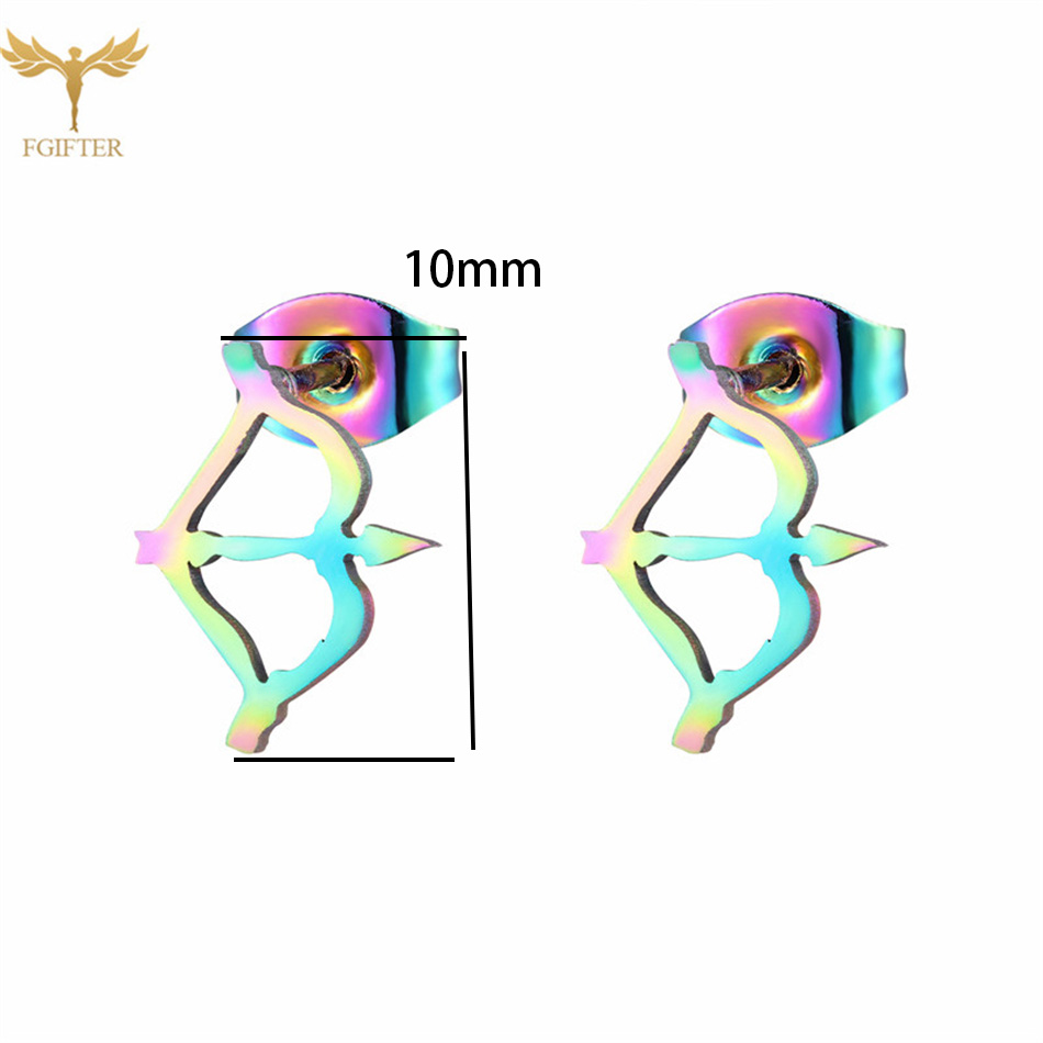 12 Pairs Bow Arrow Stud Earrin - Street Fashion Vendors 评论和价格