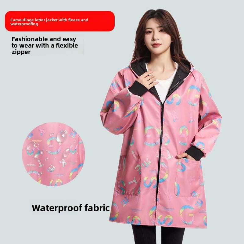 plus Size Raincoat Jacket Thic - Street Fashion Vendors 评论和价格