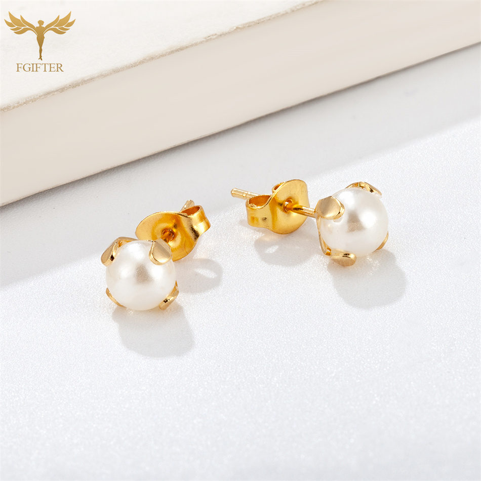12 Pairs Pack Pearl Stud Earri - Street Fashion Vendors 评论和价格